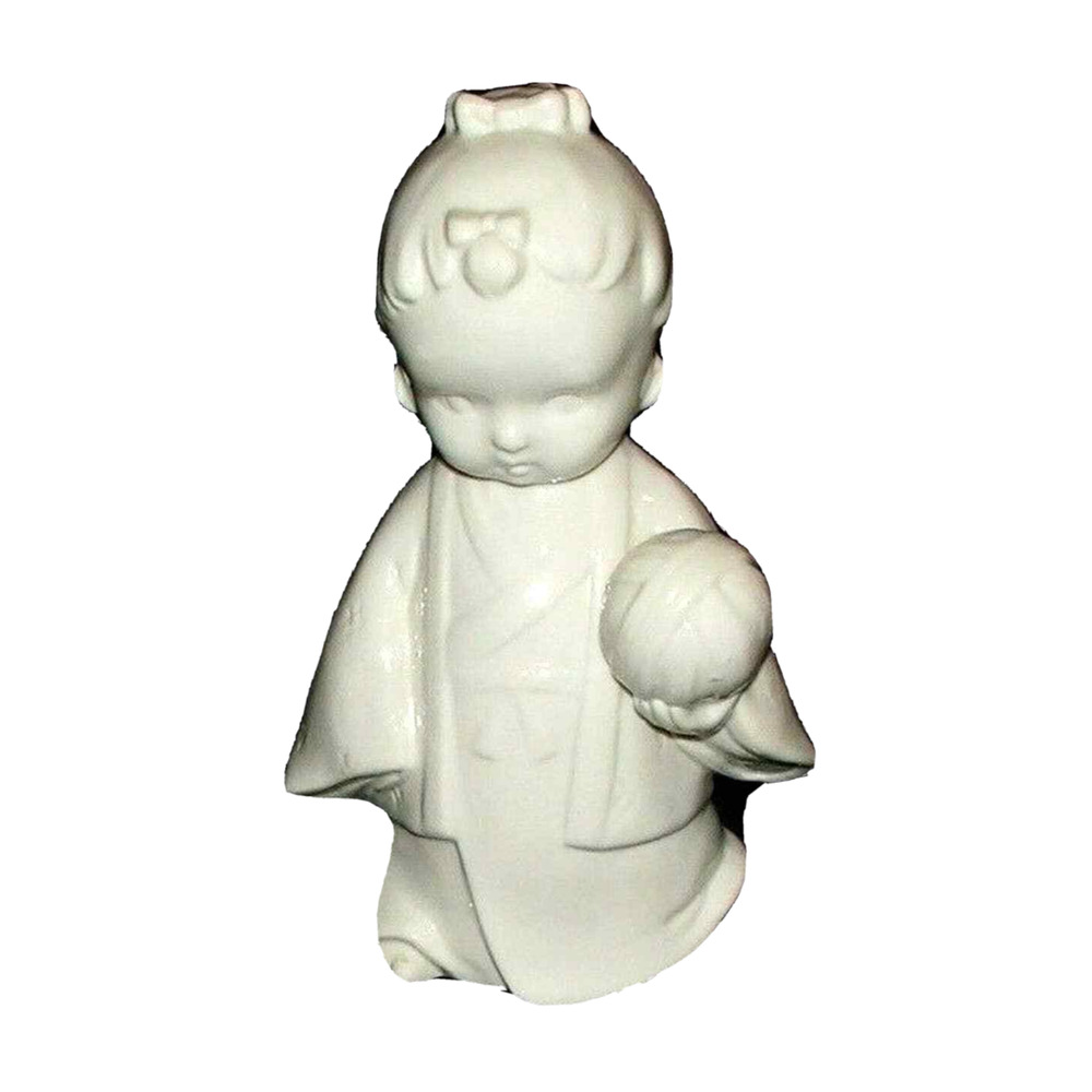 Oriental Girl Figurine Collectible Porcelain Statue Home Decor Gift